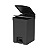 LIXEIRA TRIUM 12L COM PEDAL PRETO  - OU - Imagem 1