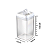 Pote hermetico quadrado 1,8l tampa c/ trava/alca - Mood - Imagem 2
