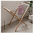 VARAL HORIZONTAL BAMBU C/ HASTES METALICAS BRANCO - SIMPLO - Imagem 6