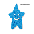 ESPONJA DE BANHO NATURAL FOFFS® ESTRELA FELIZ AZUL - AKORA - Imagem 4