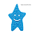 ESPONJA DE BANHO NATURAL FOFFS® ESTRELA FELIZ AZUL - AKORA - Imagem 2