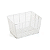 ORGANIZADOR RETANGULAR 20CM TEXTURA RATTAN - OIKOS BRANCO - Imagem 1