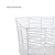 ORGANIZADOR RETANGULAR 20CM TEXTURA RATTAN - OIKOS BRANCO - Imagem 2