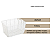 ORGANIZADOR RETANGULAR 20CM TEXTURA RATTAN - OIKOS BRANCO - Imagem 5
