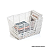 ORGANIZADOR RETANGULAR 20CM TEXTURA RATTAN - OIKOS BRANCO - Imagem 3