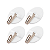 GANCHOS ADESIVOS KIT 4 PCS FERRO E PLASTICO - CLINK - Imagem 1