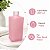 Frasco Vidro Square Rosa Bebe Fosco 250ml Sem Valvula - Imagem 2