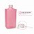 Frasco Vidro Square Rosa Bebe Fosco 250ml Sem Valvula - Imagem 4