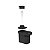 DISPENSER DETERGENTE E ORGANIZADOR TRIUM 650ML PRETO - OU - Imagem 2