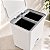 Lixeira de Pedal Dupla Branco 30L Trium OU - Imagem 3