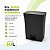 Lixeira de Pedal Dupla Preto 30L Trium OU - Imagem 5
