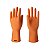 LUVA LATEX NATURAL PLUS LARANJA G SANRO - Imagem 3