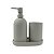 KIT 3 PCS BANHEIRO DE CERAMICA LUNAR - OIKOS CINZA CLARO - Imagem 3