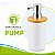 Porta Sabonete Liquido 430ml Branco Bambu Mimo Style - Imagem 5
