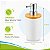 Porta Sabonete Liquido 430ml Branco Bambu Mimo Style - Imagem 4