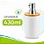 Porta Sabonete Liquido 430ml Branco Bambu Mimo Style - Imagem 3