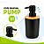 Porta Sabonete Liquido 430ml Preto Bambu Mimo Style - Imagem 5