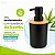 Porta Sabonete Liquido 430ml Preto Bambu Mimo Style - Imagem 2