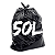 Saco lixo preto 50L 10uni Artese - Imagem 5