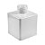 Vidro cube 100ml R28 Branco (s/ valvula) - Imagem 1