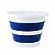 Balde Retratil 12L Branco c/ Azul NOBRE - Imagem 5