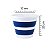 Balde Retratil 12L Branco c/ Azul NOBRE - Imagem 7