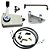 Kit de adaptação motor Mercury 25 Sea Pro / 30hp manual para comando a distância, completo com cabo de comando 12 pés. - Imagem 1