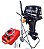 Motor de popa Tohatsu 18 HP 2 Tempos M18E2S + Kit carrinho de transporte/capa de capo/1 litro de oleo TCW-3 - Imagem 1