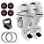 Parelha Motor de popa Yamaha 115 HP 4T BET2X Branco  25 pol. Comando Top Duplo Mecânico - Preço Pessoa Física - Imagem 1