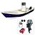 Conjunto Barco de fibra Martinelli Xaréu 550 GT com motor Yamaha 40 hp 4 tempos Elétrico Power Trim 20"+ acessórios de navegação instalados - Preço motor para PJ ou Produtor Rural - Imagem 1