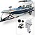 Barco Martinelli Grand Bass 6.0+ Tohatsu 60 HP 4T Branco Fat. PJ+ carreta rodoviária e acessórios de montagem - Imagem 1