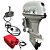 Motor de popa Anmax 40 HP 2T Part. Elétrica Power Trim Rabeta 15" + Kit Montagem Martinelli Direção e Comando - Preço PJ ou Produtor Rural - Imagem 1