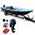 Barco Martinelli Thunder 600 + Tohatsu 50 HP 4T Partida Elétrica e Power Trim Fat. PJ + Carreta rodoviária e acessórios de navegação instalados - Imagem 1