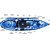 Caiaque Caiaker Robalo Fishing Azul - Imagem 2