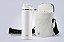 Kit garrafa térmica inox Facy 660ml white e bolsa Shoulder Bottle branca - Imagem 1