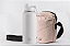 Kit garrafa térmica inox Facy 960ml white e bolsa Shoulder Bottle nude - Imagem 1