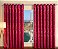 Cortina Jacquard Semi Blackout 4,00m x 2,80m - Vermelho - Imagem 1