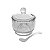 Açucareiro Com Colher E Tampa 200ml Pearl Bolinhas Em Cristal - Wolff - Imagem 5