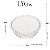 Bowl Redondo De Cristal Borda Coração 13cm X 6,5cm Lyor - Imagem 2