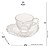 Conjunto 4 Xicaras Para Café Em Cristal C/ Pires Coração Pearl 85ml - Wolff - Imagem 2