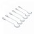 Conjunto De 6 Colheres De Café De Zamac Niquelado Crystal 11cm-wolff - Imagem 4