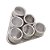 Jogo De Porta Temperos Com 6 Potes 80ml Em Aço Inox E Tampa Acrílica Com Suporte Imantado - Lyor - Imagem 1