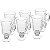 Conjunto 6 Taças P/ Cappuccino C/ Alça E Pé De Vidro 250ml - Wolff - Imagem 1