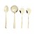 Conjunto 4 Talheres Para Servir Em Aço Inox Viena Dourado - Wolff - Imagem 2
