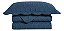 Kit Colcha De Cama Ilusion Favo Casal Com 3 Peças 220x240cm Azul Marinho - Camesa - Imagem 1