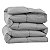 Edredom Ecopluca Toque Macio King Size 280x260cm Cinza - Camesa - Imagem 3