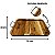 Bandeja Retangular De Madeira Teca Com Alças Para Servir 43x29cm - Le Requena - Imagem 2