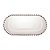 Travessa Cristal Pearl Oval 24cm Luxo Elegante Mesa Posta Wolff - Imagem 1