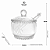 Meleira Pearl C/ Tampa Pegador De Mel Cristal 200ml Wolff - Imagem 2