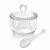 Meleira Pearl C/ Tampa Pegador De Mel Cristal 200ml Wolff - Imagem 3